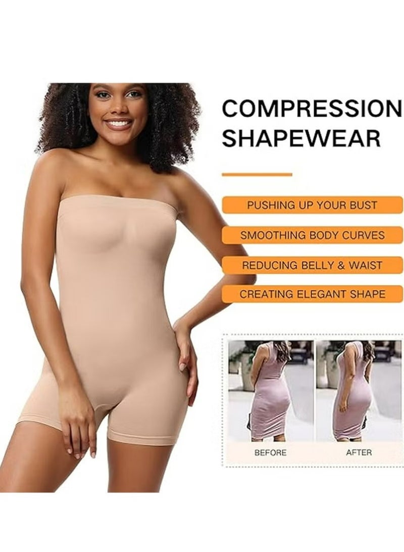 لاسيدو النساء Shapewear Bodysuit البطن التحكم مؤخرة رفع الجسم Shaper Strapless Shapewear كورسيت سلس Shapewear(XL) - Image 5